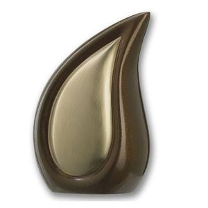 Urna funeraria de plata martillada Premium, urna de cremación de latón duradero, diseño de gota de lágrima, cenizas de entierro de inauguración, diseño decorativo - Product Image 5