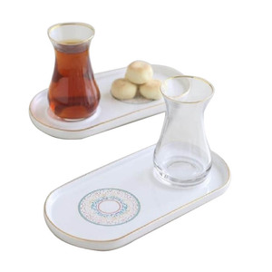 Plateau de service en bois de taille personnalisée, vaisselle de décoration de table de fête de mariage, plateaux en bois de rotin pour service alimentaire - Product Image 5