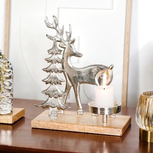 Adorno contemporáneo de árbol de Navidad de Metal de lujo, Decoración de mesa de vacaciones elegante, sala de estar, oficina, exhibición festiva de temporada - Product Image 1