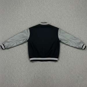 Chaqueta Varsity de Invierno para Hombre, Ajustada, de Lana de Oveja de Primera Calidad, Forro Polar Transpirable, Cierre de Botones, Tejido de Punto, Estilo Urbano, Ecológica - Product Image 2