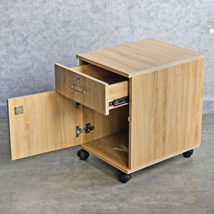 Contemporary 40x50x50cm Plywood Mobile Personal <b>Locker</b> with Lock TCN68045 Design Style - Product Image 5