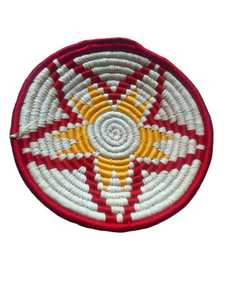 Nouveau Design de haute qualité rond décoratif naturel tenture murale panier pour salon maison réchauffement cadeau maison décoration murale - Product Image 3