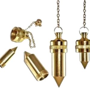 Productos curativos de péndulo con forma de bala de metal para curación de Reiki Feng Shui - Product Image 1