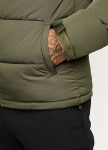 Chaqueta Acolchada de Invierno para Hombre, de Alta Calidad, al por Mayor, Personalizada, con Cuello Alto y Frente de Lona Regular - Product Image 6