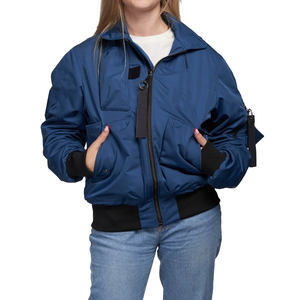 Chaqueta Bomber con Cremallera para Mujer, Nueva Llegada 2026, Transpirable, Resistente al Viento, Ecológica, de Poliéster/Nailon, Tallas Grandes, Cómoda, en Oferta, al por Mayor - Product Image 1
