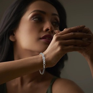 Bracelet de tennis Evergreen en argent sterling 925 14K chaîne de tennis Moissanite de haute qualité design solitaire élégant - Product Image 2