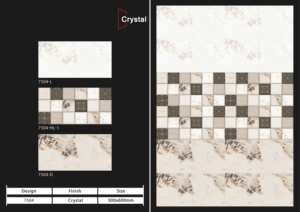 กระเบื้องบุผนังเซรามิกขนาด 300x600 มม. สำหรับห้องน้ำ ห้องครัว ผิวมันเงา/ด้าน ลายแกะสลักแบบน้ำตาล สำหรับตกแต่งผนังภายใน - Product Image 4
