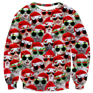 Sudaderas de Navidad manufacturadas paquistaníes Hombre Sparkle House <span class=keywords><strong>Patch</strong></span> Sudadera de lentejuelas de cuello redondo bordada de gran tamaño - Product Image 6