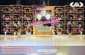 Gujarati, telón de fondo para escenario de boda, paredes de velas, boda hindú, diseño Redondo, paredes de velas de Metal, paredes de velas de escenario de boda exclusivas - Product Image 5