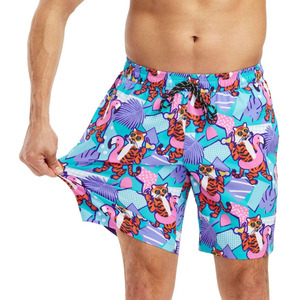 Shorts de Baño Personalizados para Hombre, 100% Poliéster Canvas, Ecológicos, Antiarrugas, Transpirables, de Secado Rápido, con Impresión Digital - Product Image 3