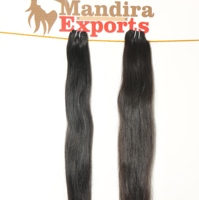 Extensions de cheveux humains vierges bruts non traités, lisses crépus, alignés aux cuticules, qualité Genius, provenant de fournisseur indien de cheveux de temple