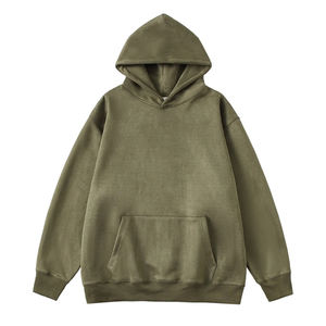 Sweat à capuche décontracté pour homme, mode d'hiver, confortable et élégant, disponible en plusieurs tailles, tissu doux et chaud, 100% coton, uni teint - Product Image 3