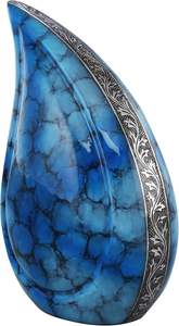 Urne funéraire de luxe en métal en forme de larme pour les cendres d'un adulte |   Fabricant en gros - Product Image 5