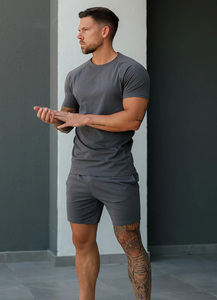 Wholesale Men's Jersey Shorts Custom Logo Gym Active Training 2in1 Athletic Shorts <b>Elastic</b> <b>Waistband</b> with Drawstring Sportswear - Product Image 6