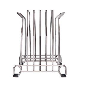 Soporte de tabla de cortar de metal de alta calidad con mango y soporte de metal y utensilios de cocina y restaurantes y artesanía natural - Product Image 6