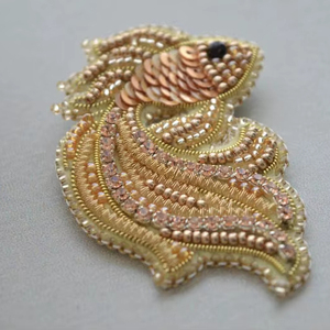 Beaded brooches Handmade designer brooch. High quality accessories. <b>Unique</b> design brooch. <b>Baby</b> shower best <b>gift</b>. - Product Image 1