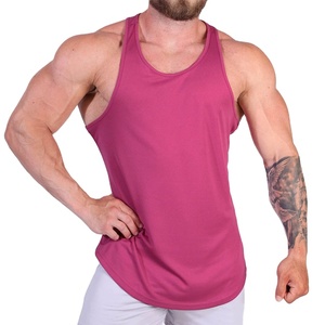 Custom Mesh Material Seamless Tank Top Men Knitted Jersey Breathable Running Sleeveless Athletic Sports <b>Stringer</b> Longline - Product Image 1