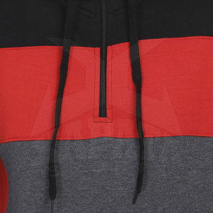 <b>Men's</b> Plus Size Half Zip Hoodies 100% Cotton Breathable Windproof <b>Winter</b> Casual Style Designed Pakistan Made Latest Design - Product Image 6