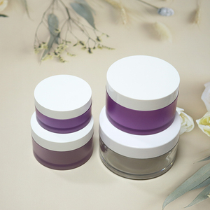 MAYSURE Récipient de <span class=keywords><strong>baume</strong></span> à lèvres mat à large bouche 10ml 15ml Pot de crème cosmétique pour les yeux et le visage vide et rond en plastique PET givré avec couvercle - Product Image 3