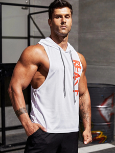 Haut de sport sans manches à séchage rapide pour hommes, personnalisable avec logo, grandes tailles, pour la gym et le fitness - Product Image 6