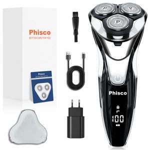 Afeitadora Eléctrica Recargable para Hombre, Recortadora de Precisión, Uso en Seco/Húmedo, Batería de Larga Duración, Cabezales Rotatorios para el Cuerpo - IPX7 - Product Image 1