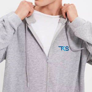 Logo personnalisé pour hommes, sweats à capuche à fermeture éclair surdimensionnés avec double couture et tissu doux, sweats à capuche à fermeture éclair surdimensionnés pour hommes à la mode - Product Image 3