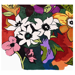 La mejor calidad, alfombra moderna para el suelo del hogar, tela de lana suave con estampado 3D, alfombra de diseño Floral de estilo nórdico, la más vendida para vivir, personalizada - Product Image 3