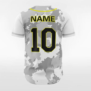 Wholesale Short Sleeve V-Neck Baseball Jerseys for Men Button-Down Softball Sportswear Breathable and Comfortable - Product Image 3