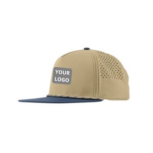 Outdoor Performance Rope Golf Hat Two Tone Design 5-Panel Adjustable Snapback Breathable <b>Quick</b> <b>Dry</b> <b>Cap</b> with Custom Logo - Product Image 2
