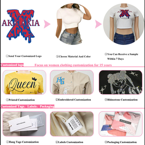 OEM, recién llegados 2024, ropa de mujer personalizada, sin espalda camisas sin mangas de color liso, camiseta informal personalizada, Top corto sin mangas para mujer - Product Image 4