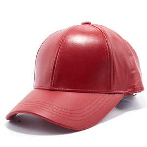 Unisex Vintage <b>Leather</b> Baseball Cap Adjustable Curved Brim <b>Hat</b> for Casual Streetwear Sporty Design Wholesale OEM ODM Service - Product Image 5