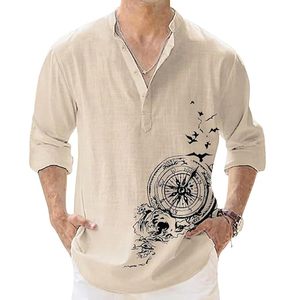 Durable impreso diseñador alto Visible transpirable tendencia 100% algodón suave moda hombres Casual manga larga camisas a granel - Product Image 1