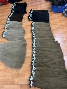 ลดราคาครั้งใหญ่ติดทนนานสำหรับผมต่อผมสีบลอนด์สีน้ำตาลเข้มแบบไล่เฉดสีผมยาวสองชั้นพร้อมผมเวียดนามเรียบหรู - Product Image 3