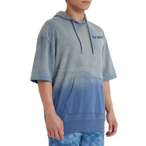 Sudadera con capucha de lana de diseño de nuevo estilo Sudadera con capucha de lana de peso pesado Ropa de invierno de calidad premium para hombre Sudadera con capucha de manga corta - Product Image 4