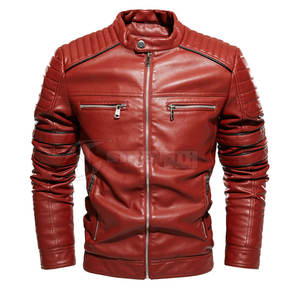 Veste en cuir pour homme, cuir véritable, veste pour homme automne-hiver, veste en cuir pour homme de qualité supérieure - Product Image 2