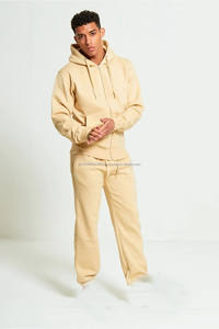 Ensemble de survêtement pour homme, marque privée, meilleur survêtement de jogging uni, pantalon de survêtement et sweat-shirt pour homme, 100% coton - Product Image 4