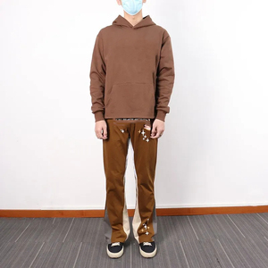 กางเกงวอร์มขาบานสำหรับผู้ชายกางเกงวิ่งแบบลำลองขายาวทรงหลวมโลโก้ออกแบบได้ตามต้องการ - Product Image 6