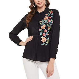 Reasonable Price Women Embroidery T Shirts Best Quality Made Women T Shirts Breathable Embroidery T Shirts - Product Image 1