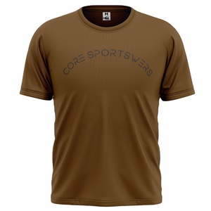 Vente en gros de t-shirts simples de haute qualité pour hommes design personnalisé logo hommes décontracté rue porte des t-shirts - Product Image 1