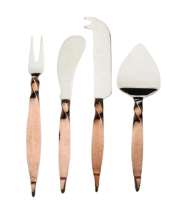 Couteau à fromage en métal au design unique, finition dorée, accessoires de cuisine pour la maison, qualité alimentaire, à prix raisonnable - Product Image 2