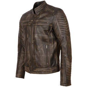 Blouson de moto unisexe en cuir pleine fleur coupe-vent, qualité supérieure toutes saisons, vente en gros directe usine 2026 - Product Image 3