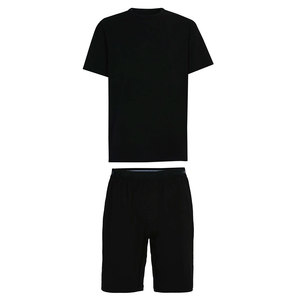 Conjunto de Dos Piezas para Hombre, Nuevo, Material de Poliéster Suave y Liso, Color Negro, Conjunto de Pantalones Cortos Ligeros de Alta Demanda para Hombre - Product Image 6