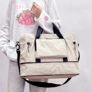 Bolsa de Viaje Deportiva Informal con Gran Capacidad, Material Oxford, Cierre de Cremallera, Portátil para Viajes Cortos al Aire Libre - Product Image 1