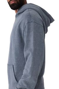 เสื้อฮู้ดล้างกรดแบบสวมหัวมีฮู้ดแบบไม่มีสายเสื้อมีฮู้ดฮิปฮอปมีโลโก้สำหรับผู้ชายสวมใส่ทุกวันสำหรับฤดูหนาว - Product Image 2