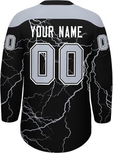 Maillots de hockey sur glace OEM avec sublimation de numéro personnalisé ou conception en sergé vente directe en usine en stock - Product Image 3