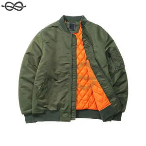 Automne hiver hommes pilote vol veste épaissie Baseball costume décontracté coupe-vent chaud Bomber manteau laine tissu temps froid - Product Image 3