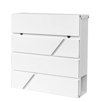 Boîte aux lettres moderne en acier inoxydable pour jardin, style Vietnam, murale, personnalisable en couleur et design