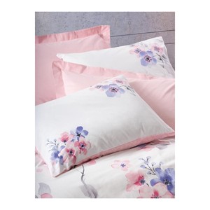 Jayda Pink Double Duvet <b>Cover</b> Set Cotton Box Model with Floral Pattern for Home Use - Product Image 2