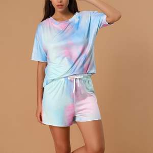 Conjunto de camiseta y pantalones cortos informales para mujer con estilo de calidad superior 100% algodón Ecológico Ropa de verano transpirable de secado rápido - Product Image 6