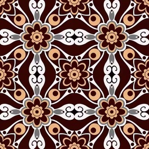 กระเบื้องปูพื้นลายพอร์ซเลนดิจิทัลขนาด400x400มม. กันลื่นดีไซน์แบบโมร็อกโก - Product Image 1